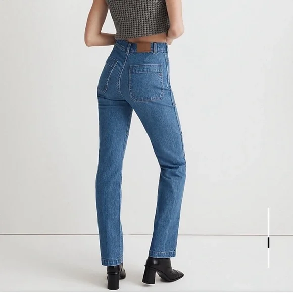 Madewell 90s Straight Leg Denim Utility Jean Size 25 - Picture 3 of 12